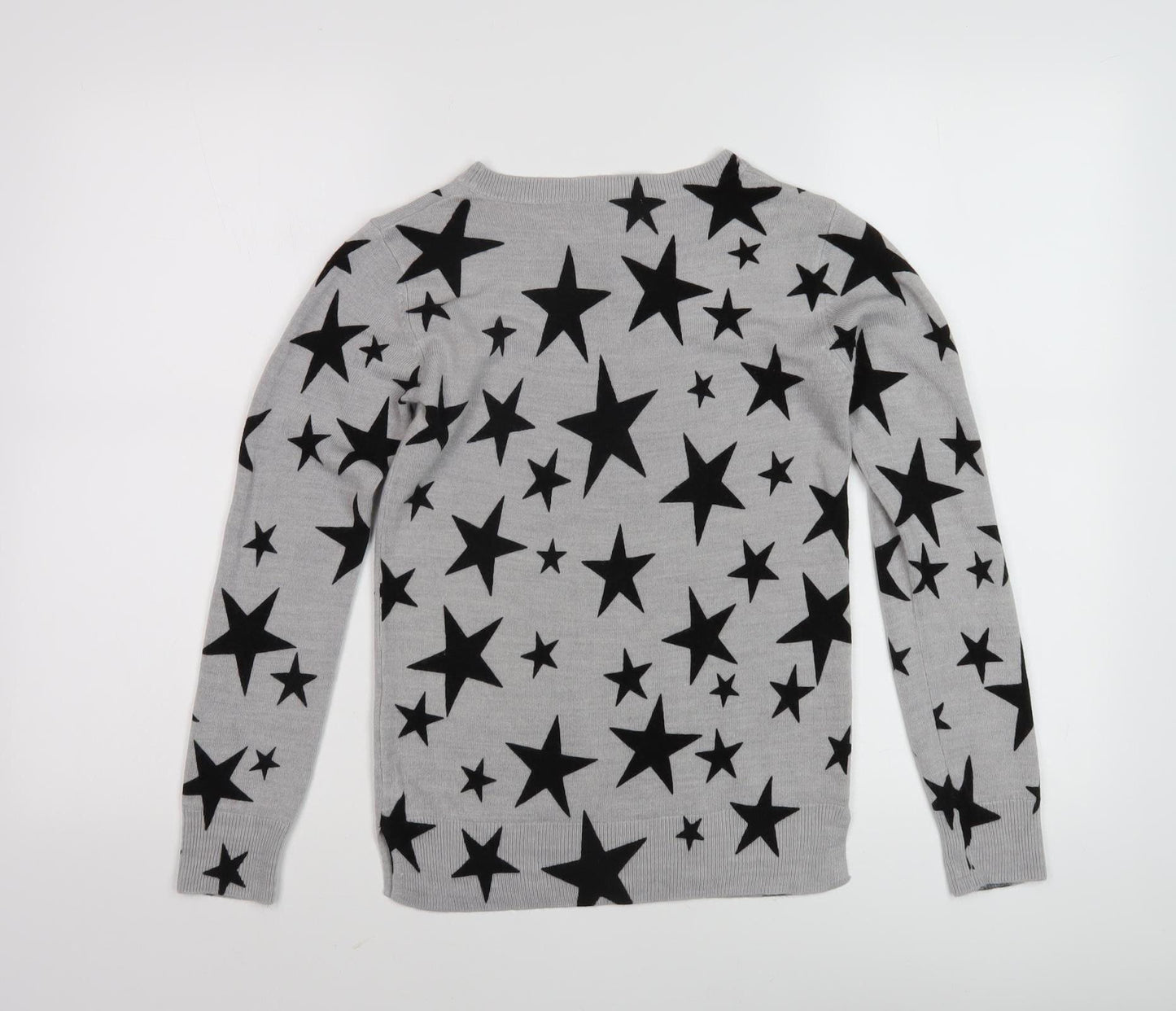 Marks and Spencer Women's Grey Star Jumper Size 6