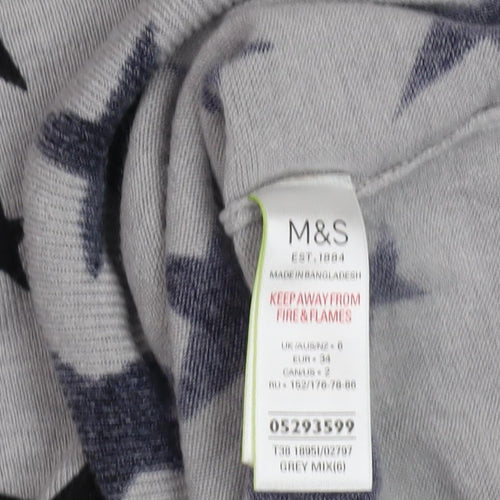 Marks and Spencer Women's Grey Star Jumper Size 6