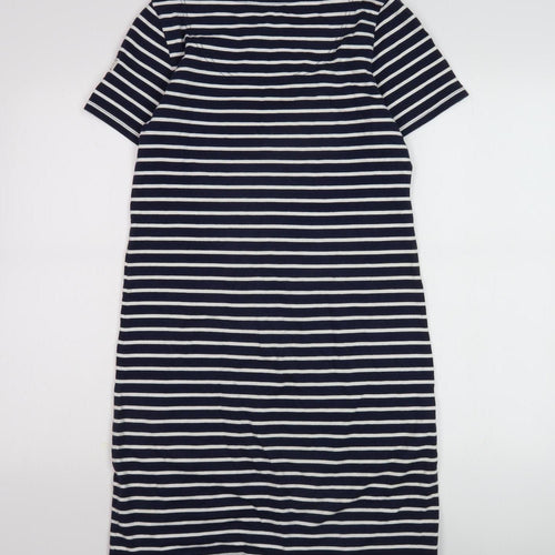 Joules Women's Blue Striped T-Shirt Dress Size 10