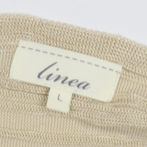 Linea Women’s Beige Cape Jumper Flared Sleeve
