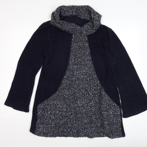 Klass Women's Black Cowl Neck Jumper M