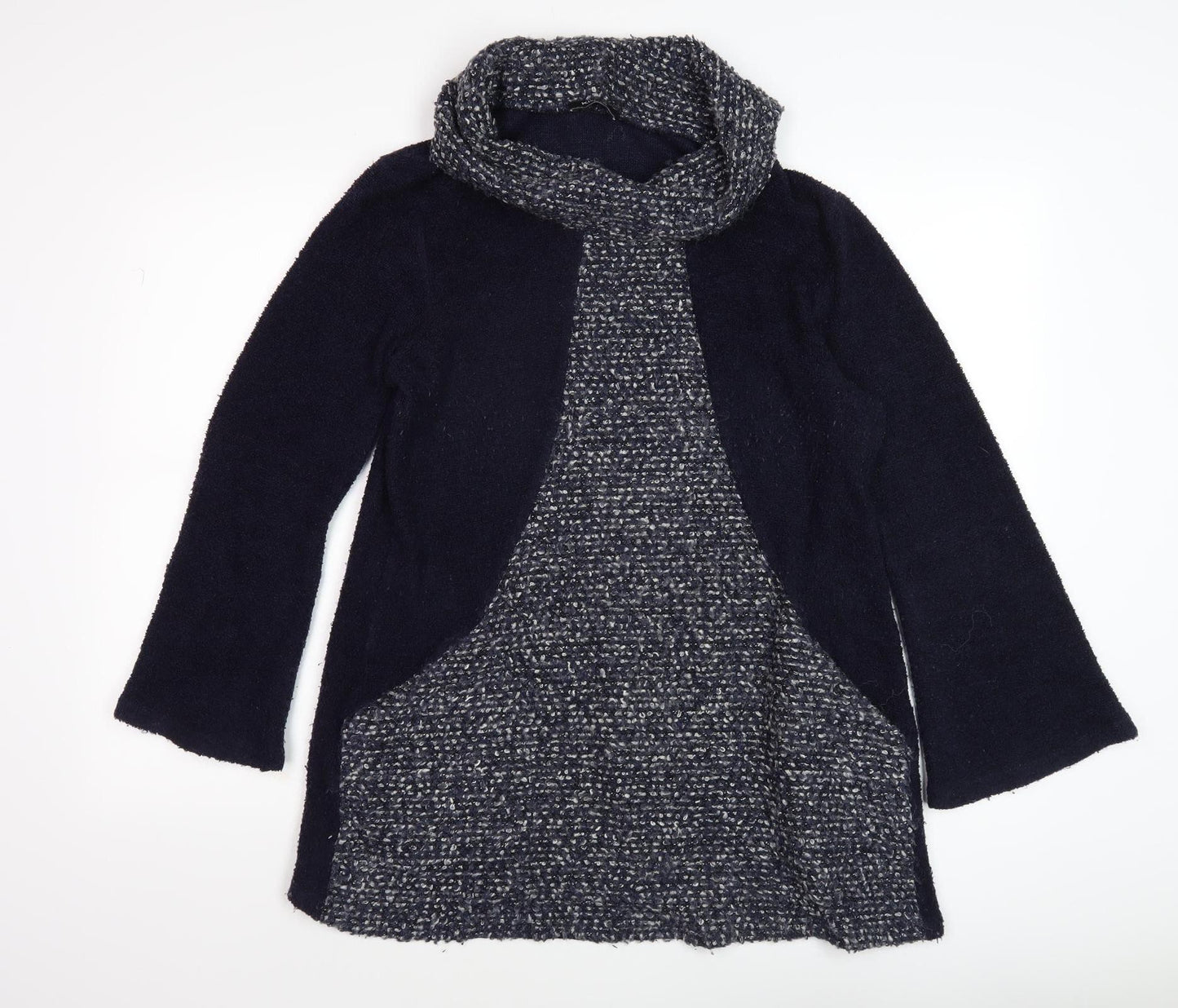 Klass Women's Black Cowl Neck Jumper M