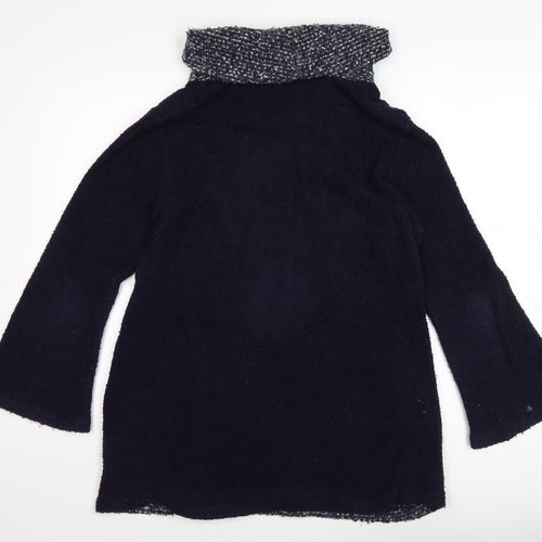 Klass Women's Black Cowl Neck Jumper M