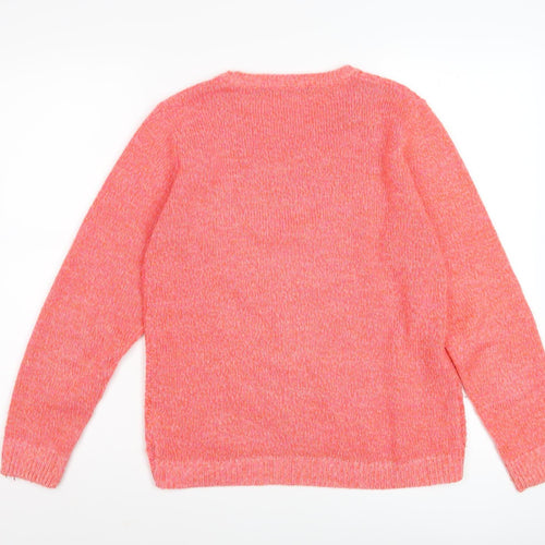 ISLE Womens Pink Knitted Pullover Size 10-12 Casual