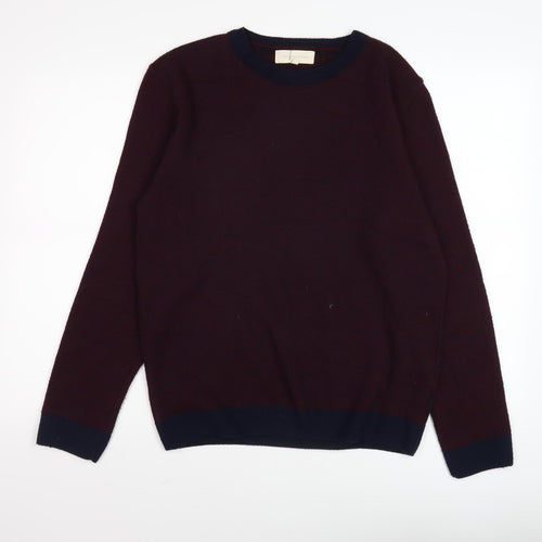 Frederik Anderson Hopenhagen Men's Red Pullover Jumper, Size M, Crew Neck