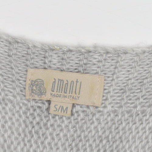Amanti Women's Grey Pullover Jumper S/M