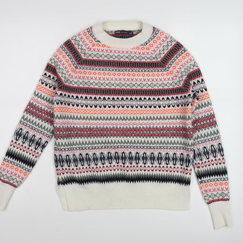 Marks & Spencer Women's Multicoloured Fair Isle Pullover S