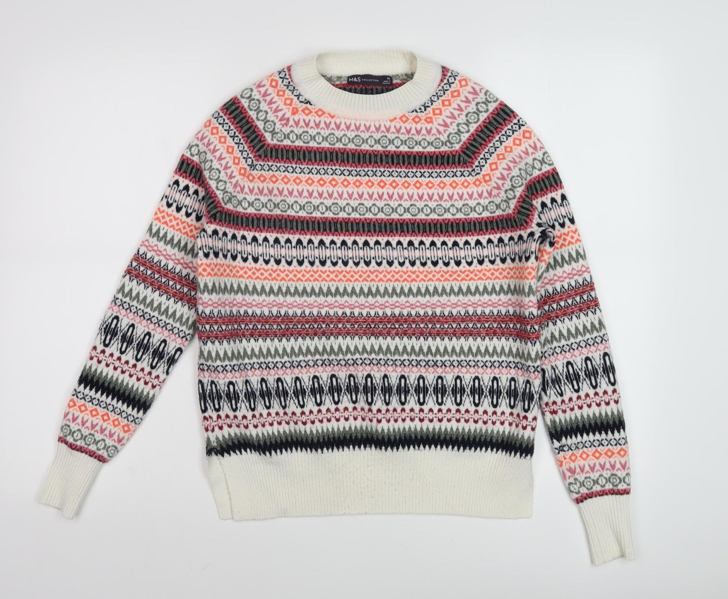 Marks & Spencer Women's Multicoloured Fair Isle Pullover S
