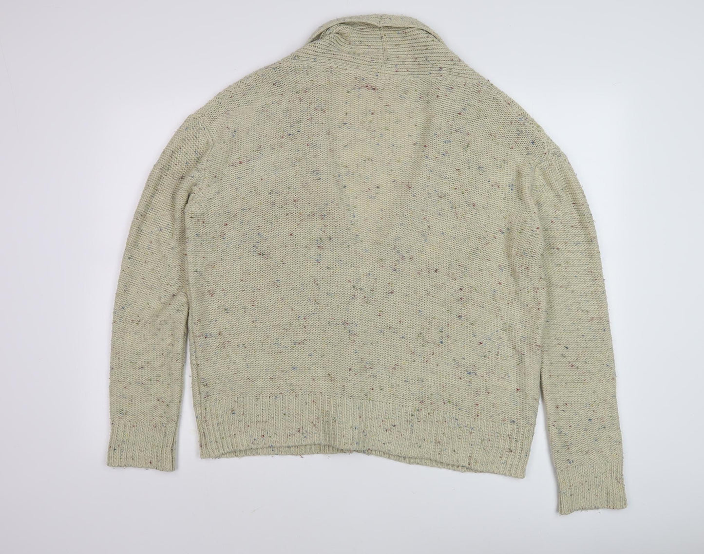 New Look Women's Green Cardigan, Size 12, Cable-Knit