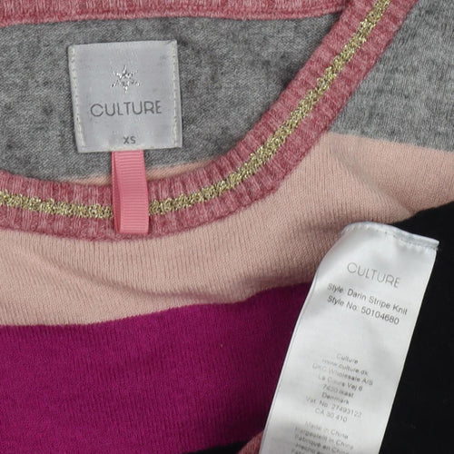 Culture Women's Multicoloured Striped Pullover XS