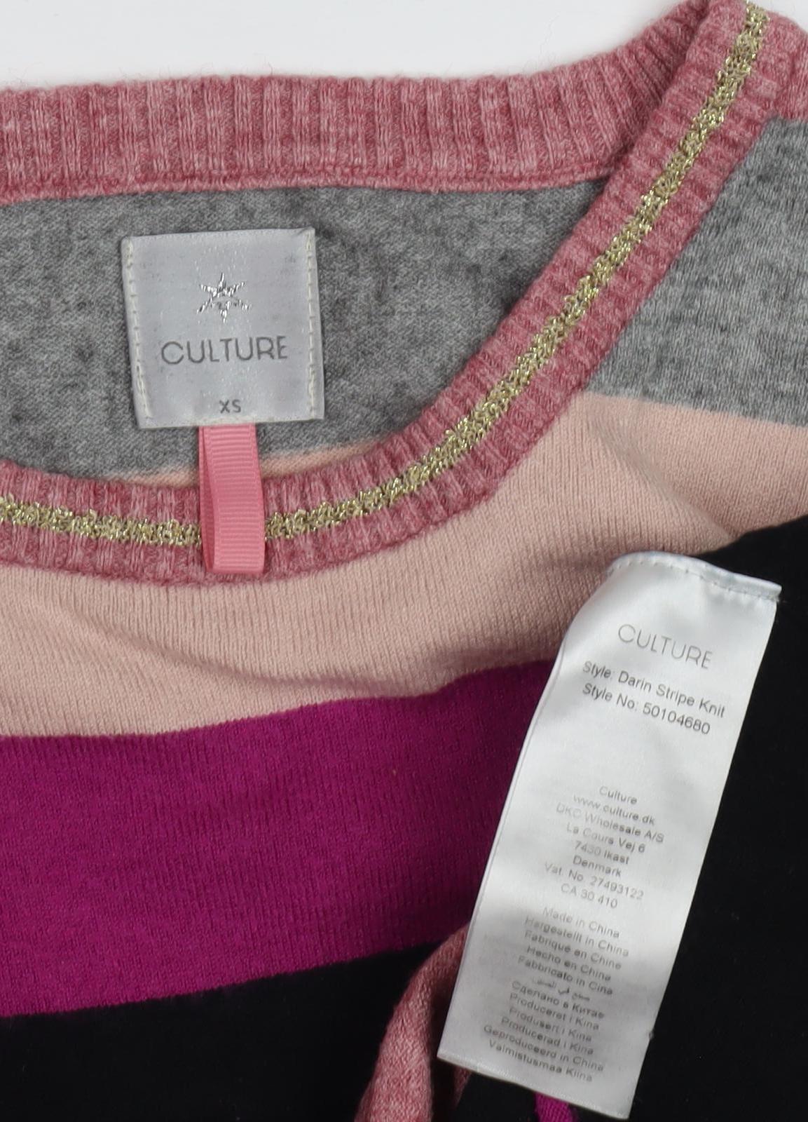 Culture Women's Multicoloured Striped Pullover XS