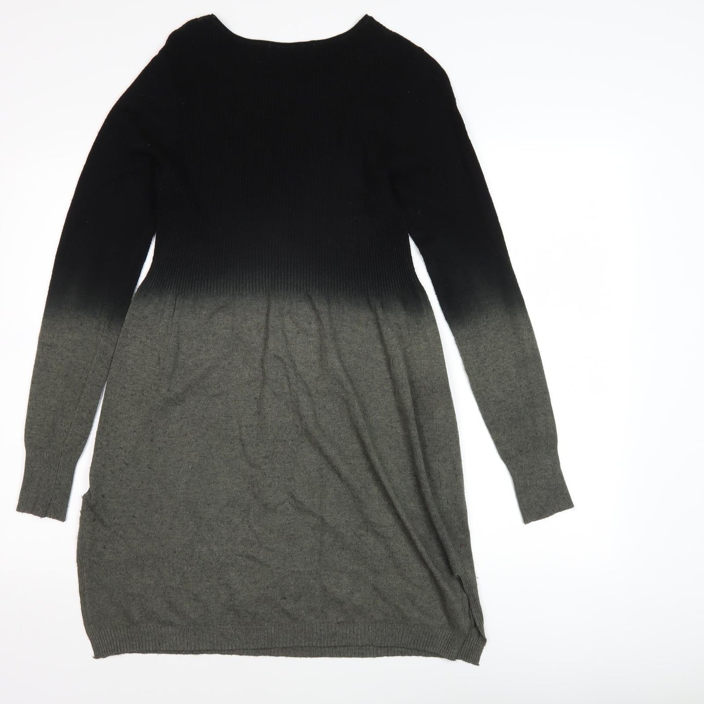 Christina Women's Knit Dress S Long Sleeve Black Grey