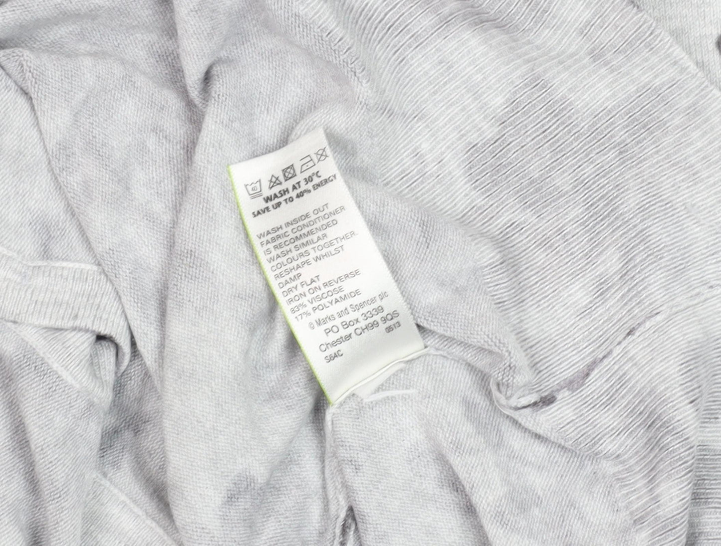 Marks and Spencer Women's Grey Floral Cardigan Size 14