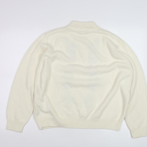 Berketex Women's Ivory Floral Embroidered Pullover Jumper - Size 22-24