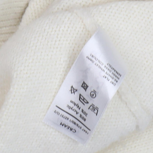 Berketex Women's Ivory Floral Embroidered Pullover Jumper - Size 22-24