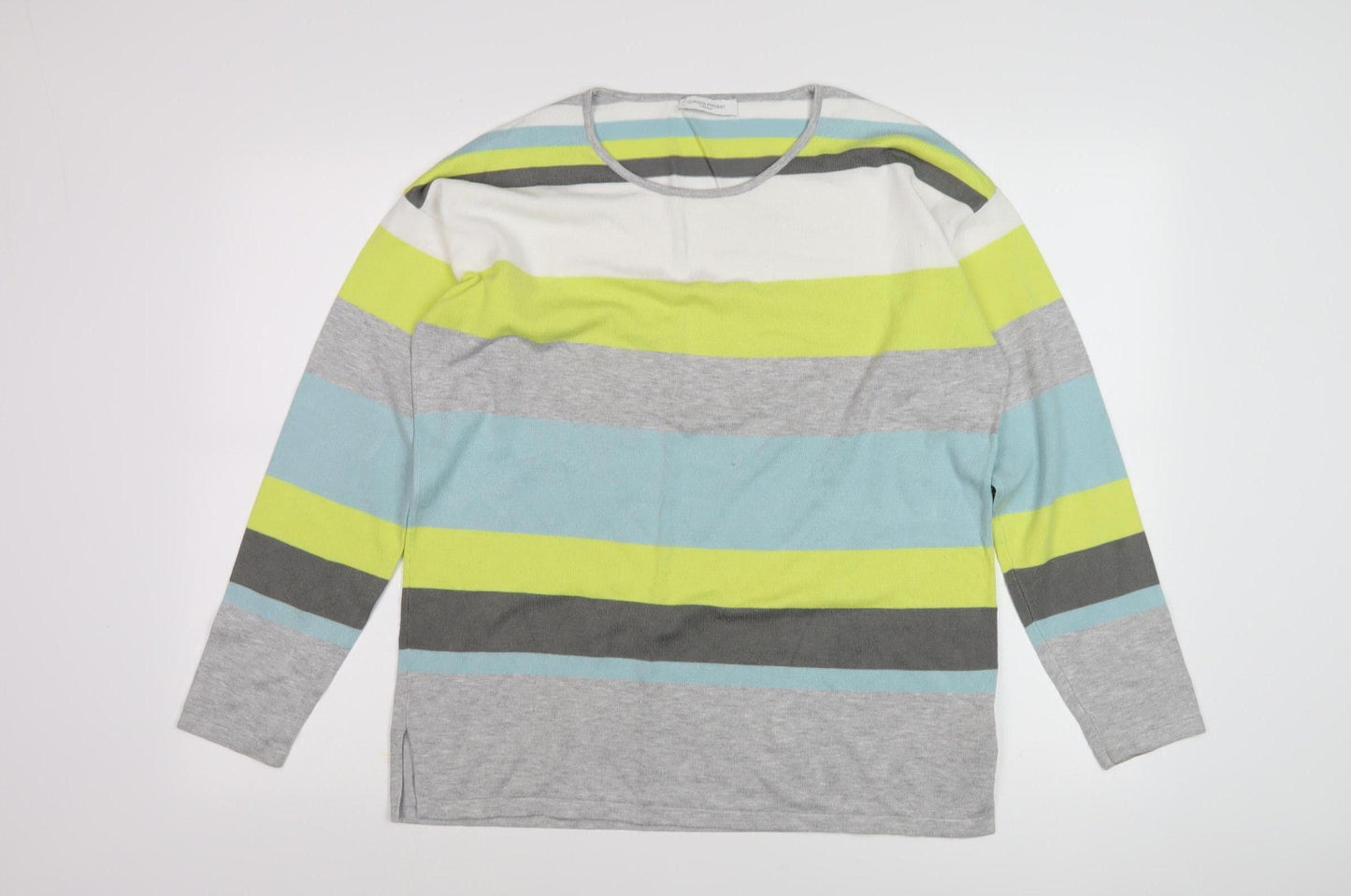 Christa Probst Women's Striped Multicoloured Pullover Size 14