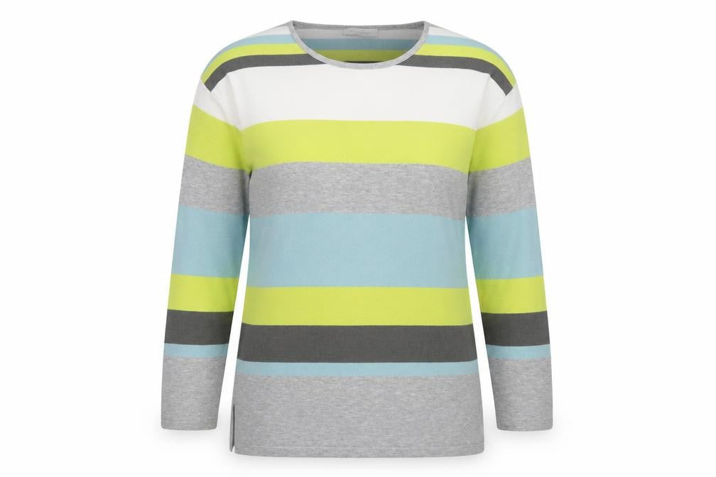 Christa Probst Women's Striped Multicoloured Pullover Size 14