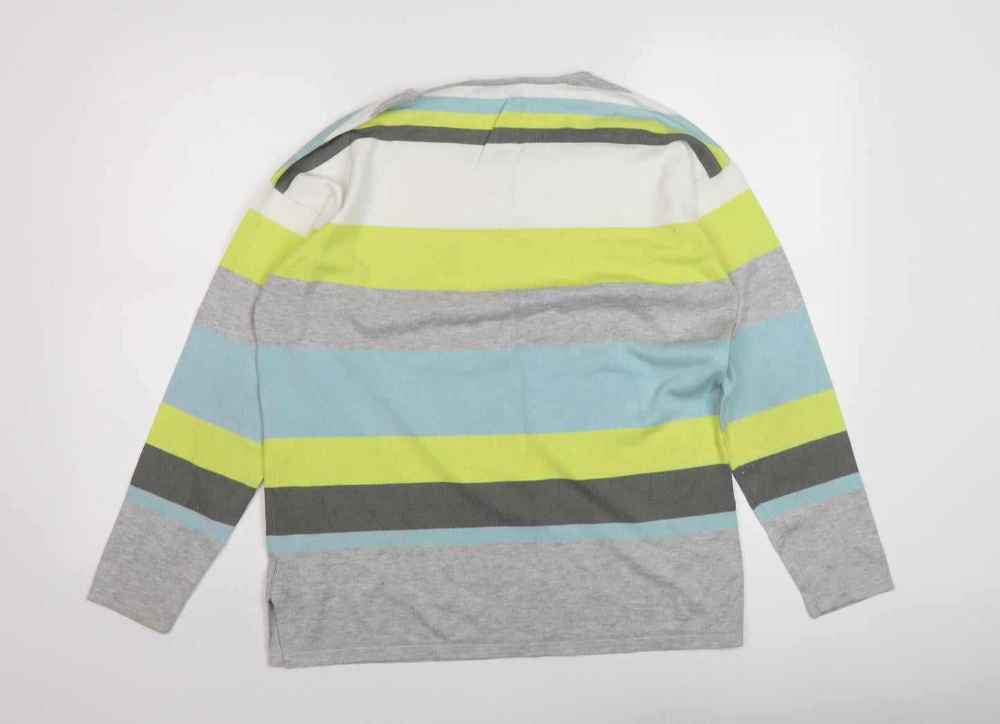 Christa Probst Women's Striped Multicoloured Pullover Size 14