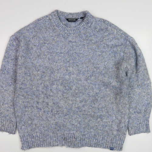 Regatta Women's Blue Chunky-Knit Pullover Jumper Size 18