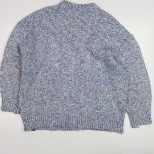 Regatta Women's Blue Chunky-Knit Pullover Jumper Size 18