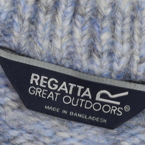 Regatta Women's Blue Chunky-Knit Pullover Jumper Size 18