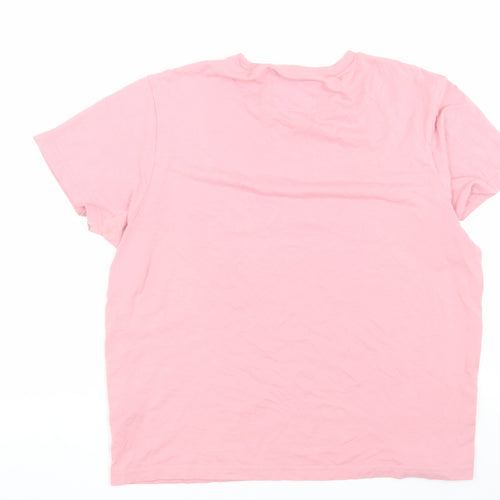 Jack Wills Women's Pink Basic T-Shirt Size 12