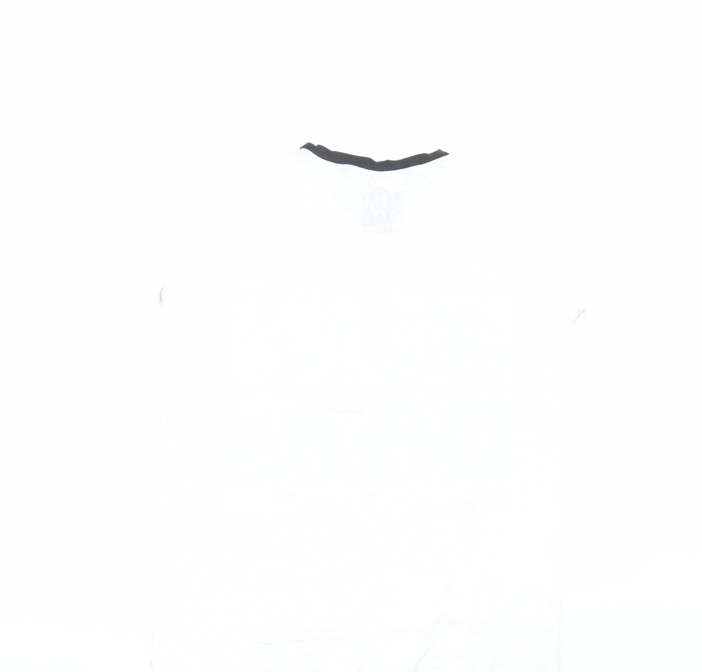 RUN DMC Unisex White Ringer T-Shirt - Size 6