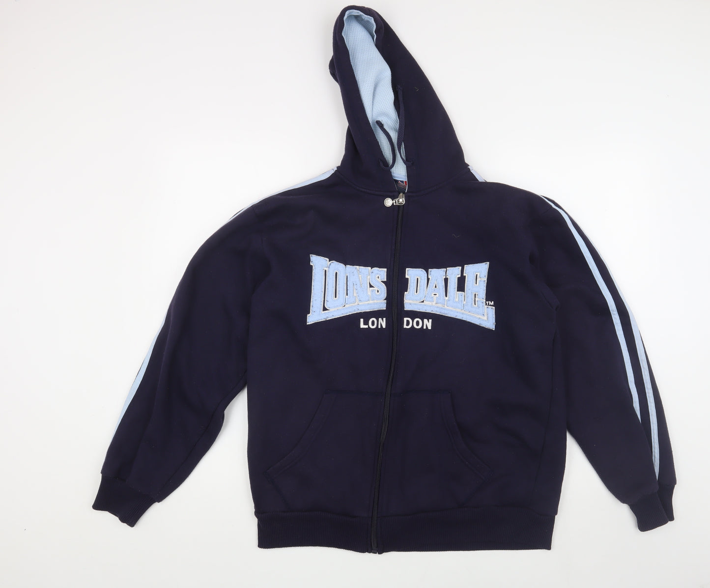 Lonsdale Men's Blue Hooded Jacket S