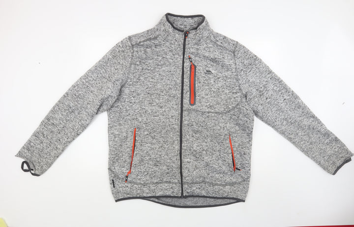 Trespass Men's Grey Flecked XL Jacket, Zipped Pockets