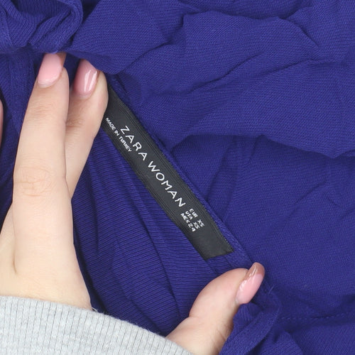 Zara Woman Blue Tunic Top XS for Women