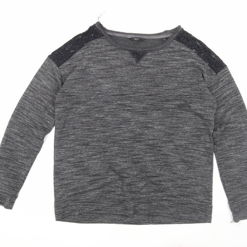 Next Women's Grey Pullover Jumper, Size 14, Casual Regular Fit