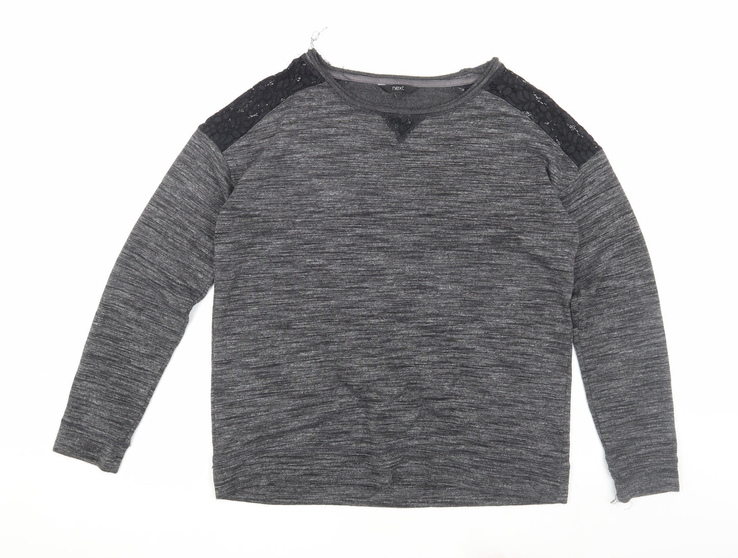 Next Women's Grey Pullover Jumper, Size 14, Casual Regular Fit