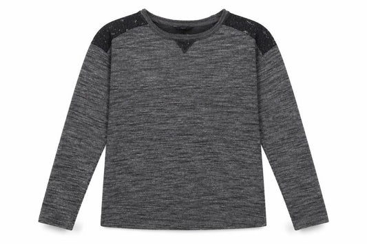 Front view of Next Women's Grey jumper, size 14, Casual Regular Fit