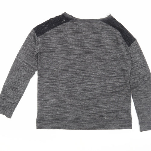 Next Women's Grey Pullover Jumper, Size 14, Casual Regular Fit