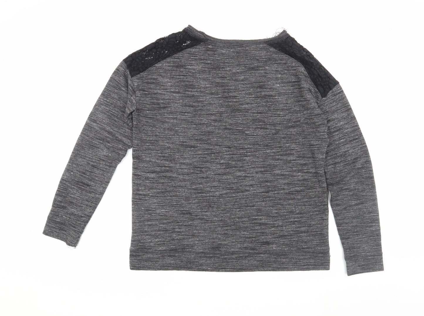 Next Women's Grey Pullover Jumper, Size 14, Casual Regular Fit