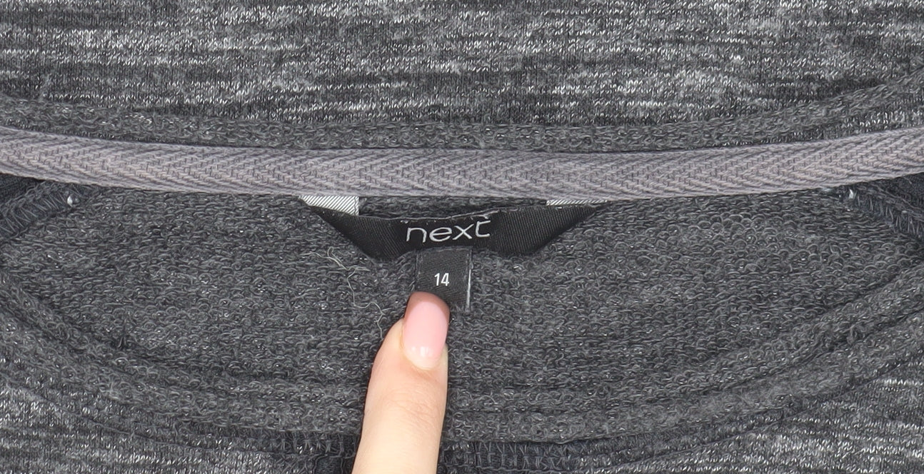 Next Women's Grey Pullover Jumper, Size 14, Casual Regular Fit