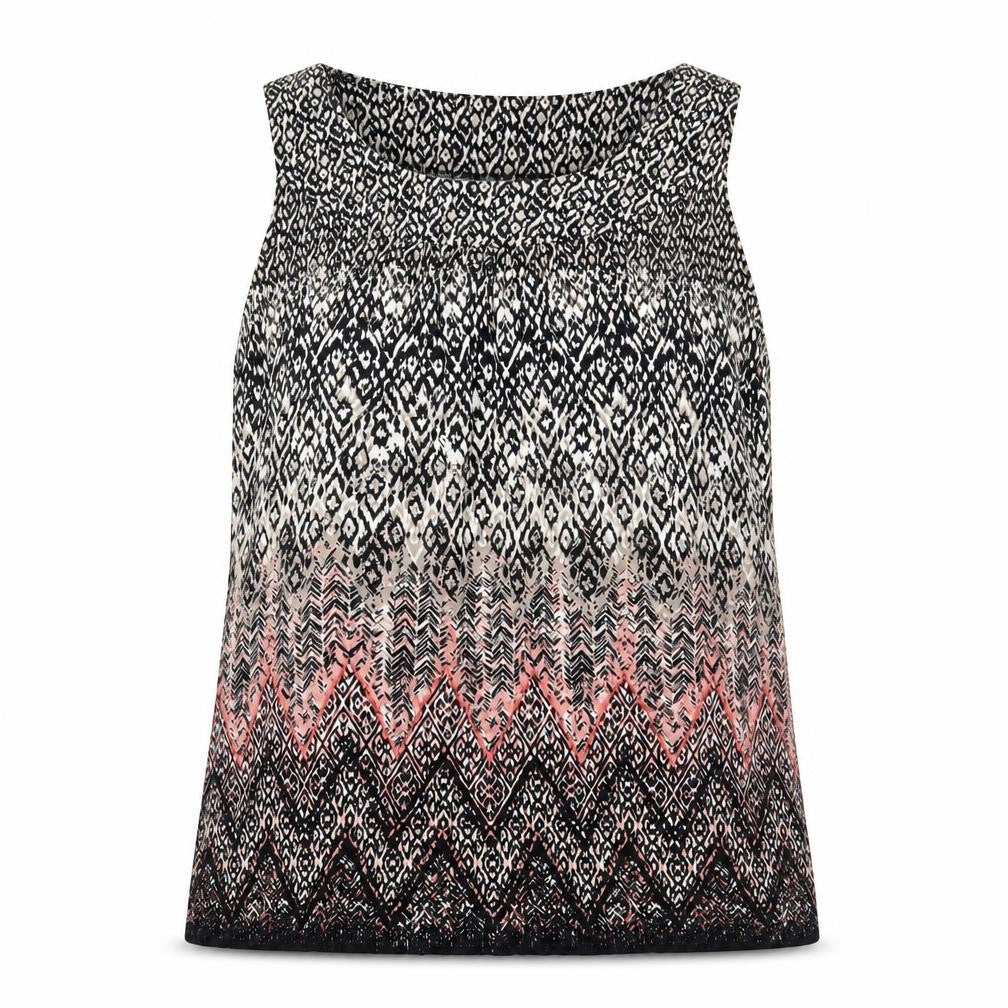 Front view of Bonmarché Women's Multicoloured, size 12, Tank Top