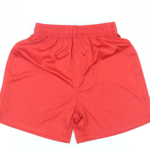 Mitre Boys Red Athletic Shorts L - Football Activewear