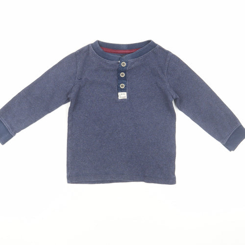 H&M Unisex Baby Blue Long Sleeve T-Shirt 24M