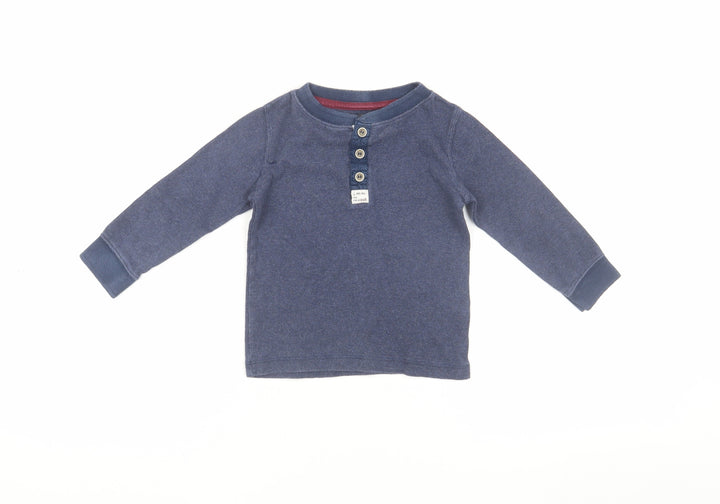 H&M Unisex Baby Blue Long Sleeve T-Shirt 24M