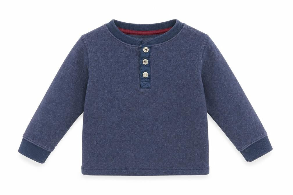 H&M Unisex Baby Blue Long Sleeve T-Shirt 24M