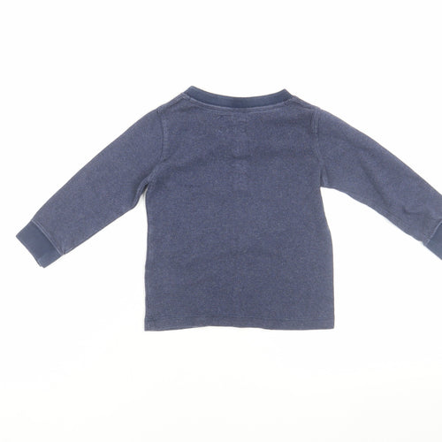 H&M Unisex Baby Blue Long Sleeve T-Shirt 24M