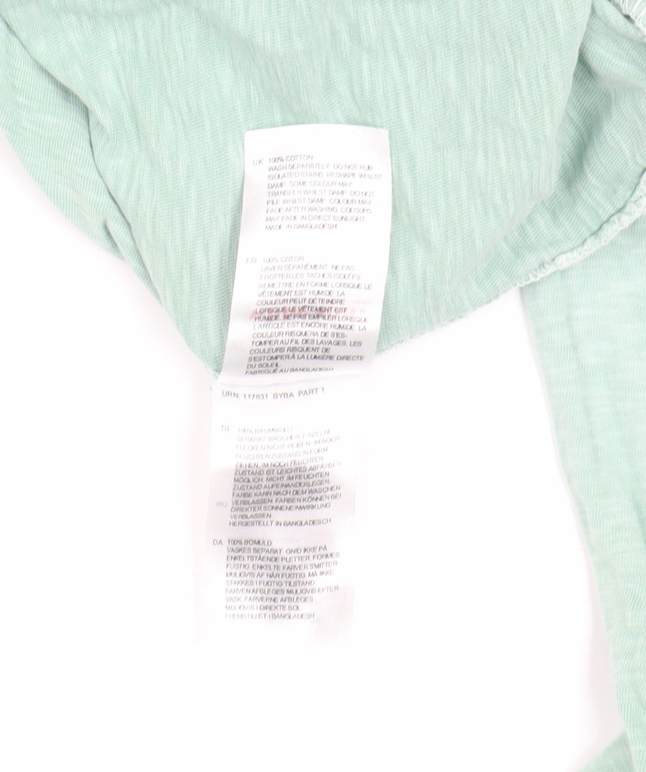 White Stuff Women's Green Long Sleeve T-Shirt - Size 14