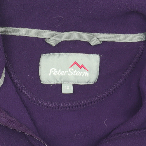 Peter Storm Women's Purple Fleece Jacket Size 10
