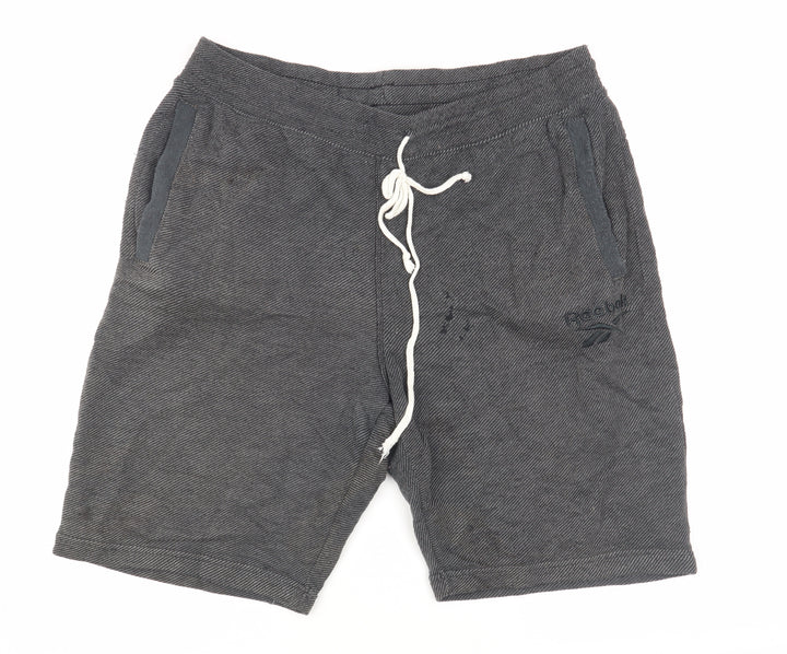 Reebok Men's Grey Sweat Shorts L Casual Drawstring