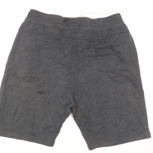 Reebok Men's Grey Sweat Shorts L Casual Drawstring