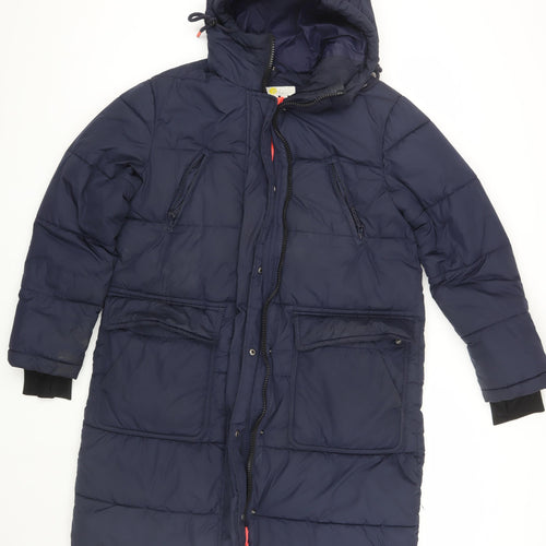 Boden Men's Blue Puffer Jacket S - Winter Casual