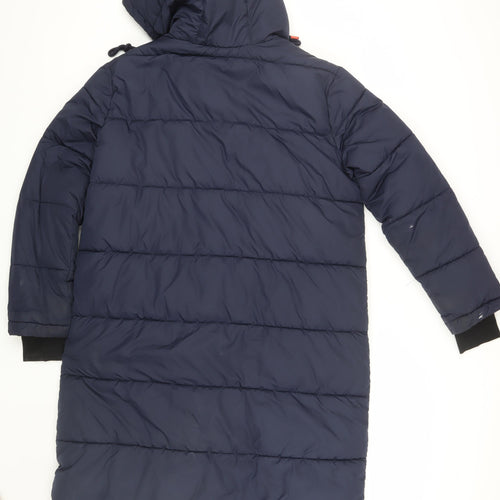 Boden Men's Blue Puffer Jacket S - Winter Casual