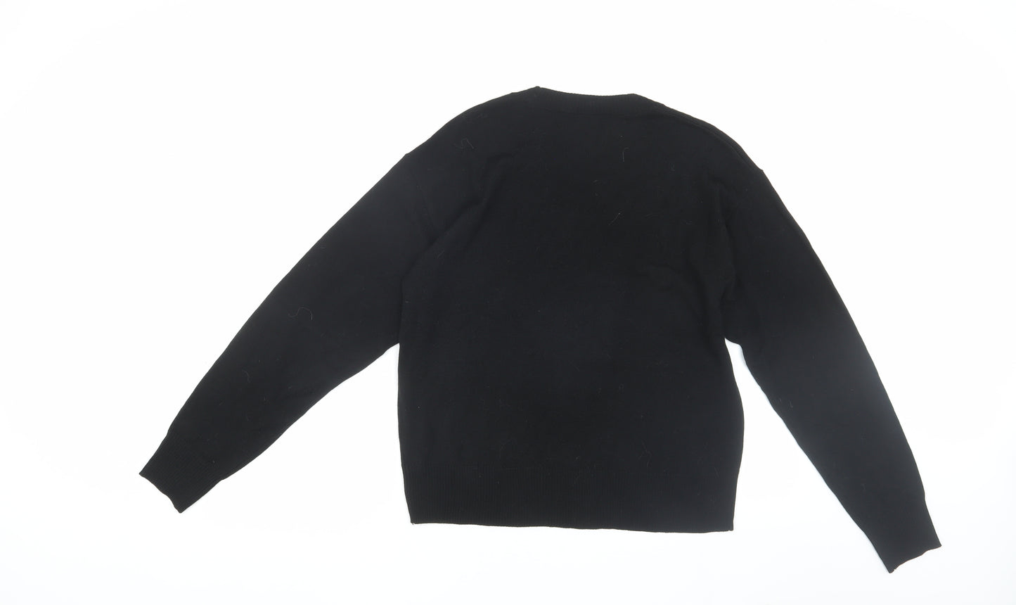 Karl Lagerfeld Women's Black Animal Print Pullover Jumper M