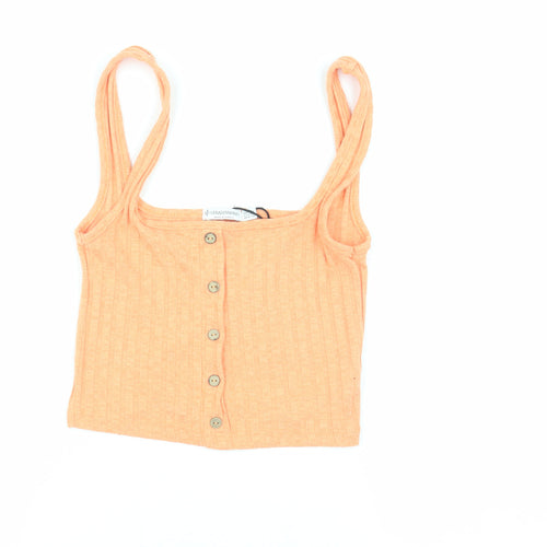Stradivarius Women’s Orange Tank Top XS